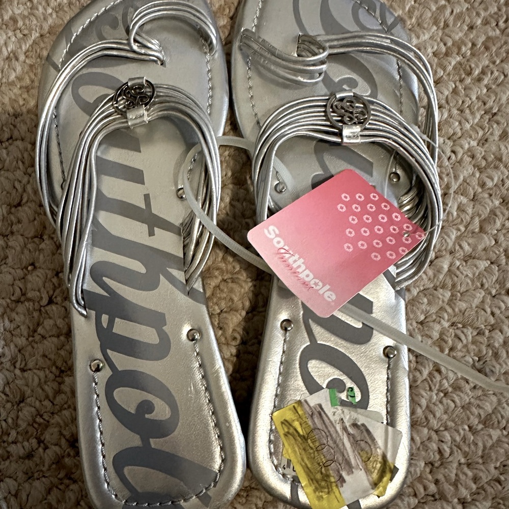 South Pole vintage silver sandals